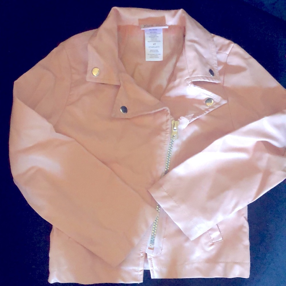 Light pink biker’s jacket